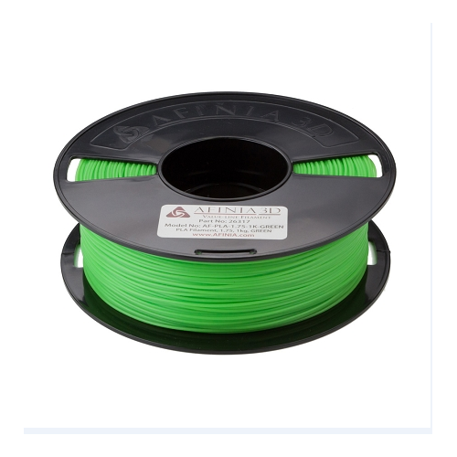 AFINIA Value-Line Green PLA Filament, 1.75, 1kg (26317)