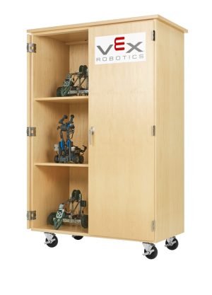 VEX ROBOTICS, MOBILE STORAGE CABINET, MAPLE