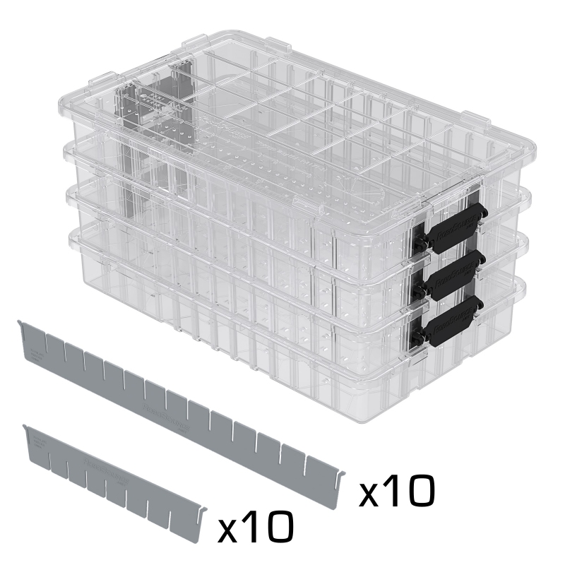Storage System Starter Set, Clear Trays