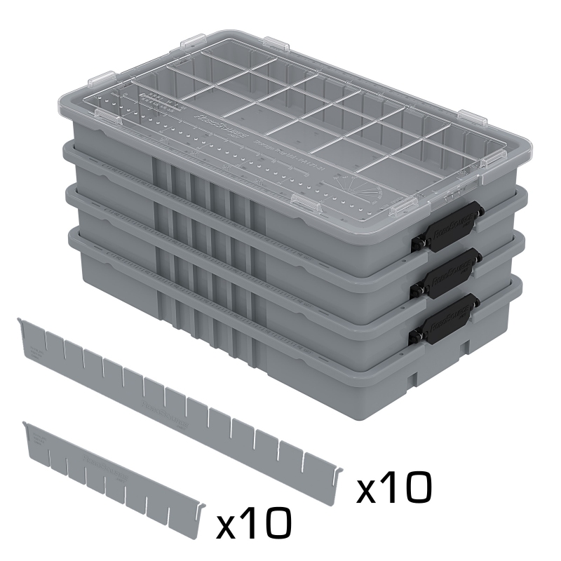 Storage System Starter Set, Grey Trays
