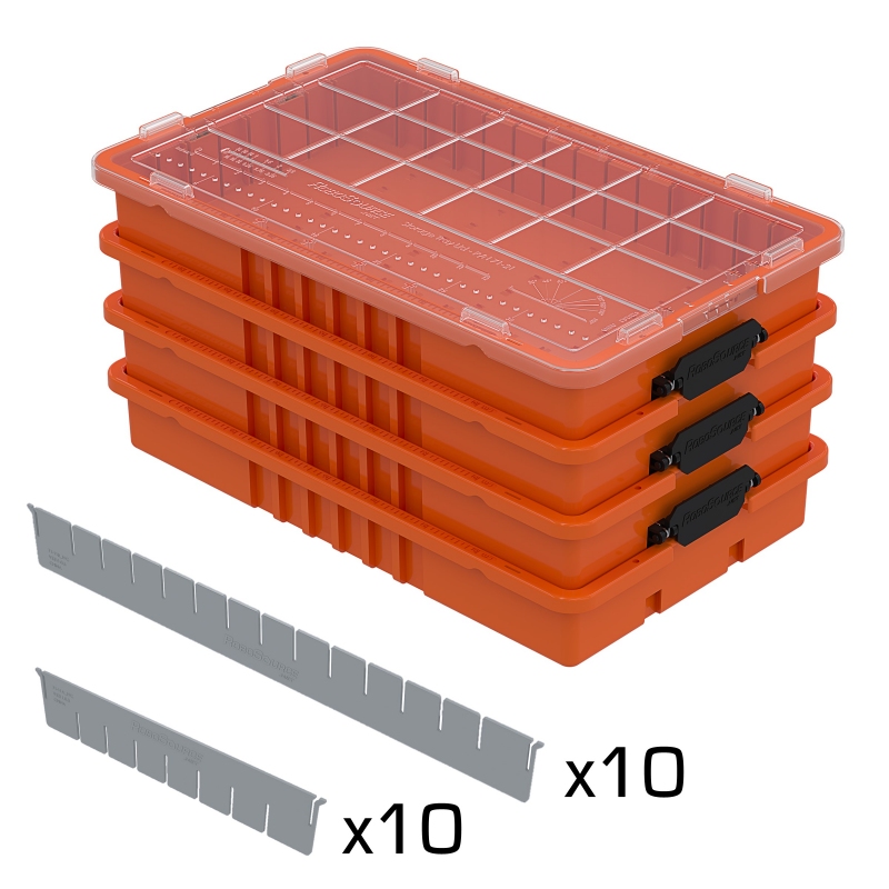 Storage System Starter Set, Orange Trays