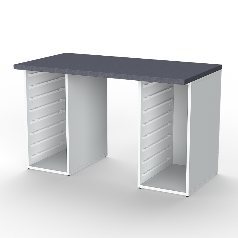Desk with 2 Cabinets