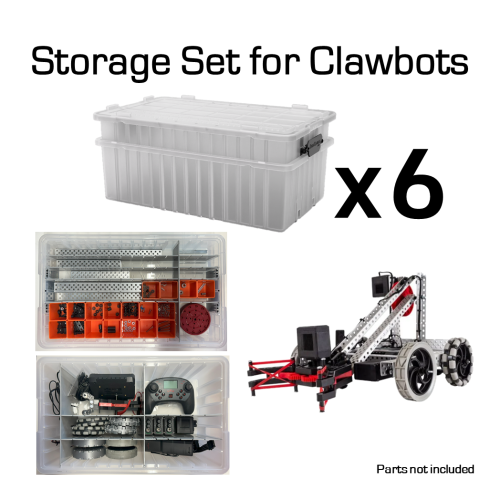 Storage Tray Set for V5 Classroom Starter Bundle (6 Clawbots)
